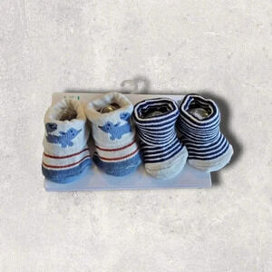 INFANT 4 pack Blur Fox Baby Socks